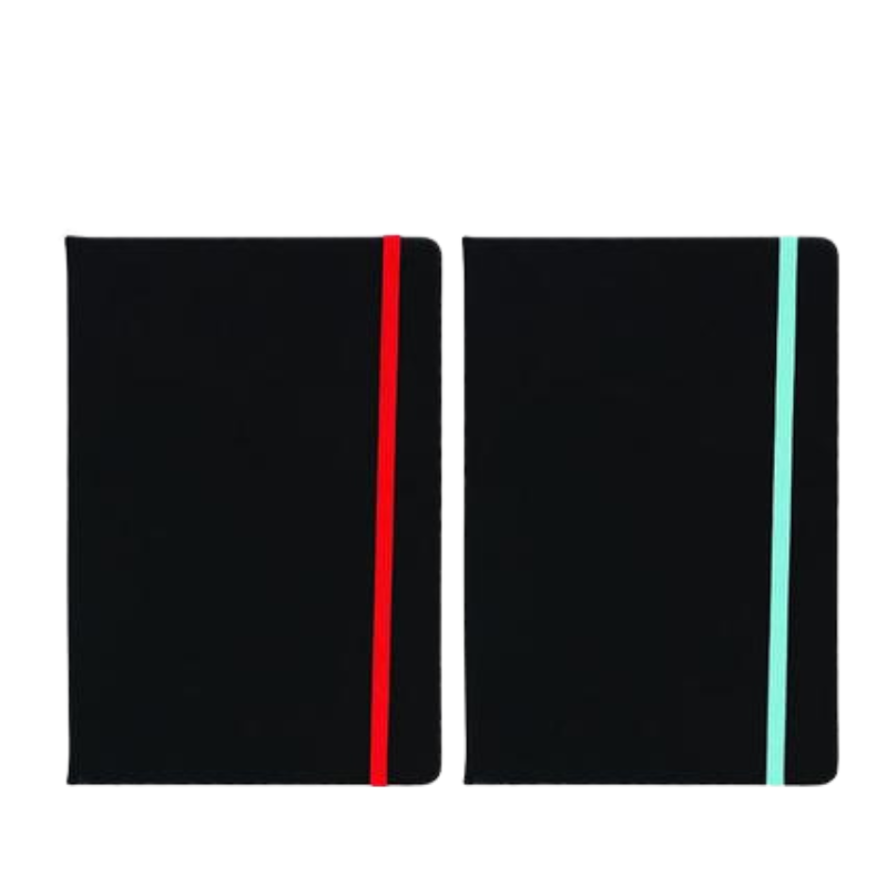 Notebook with color elastic band a5-2 Pack