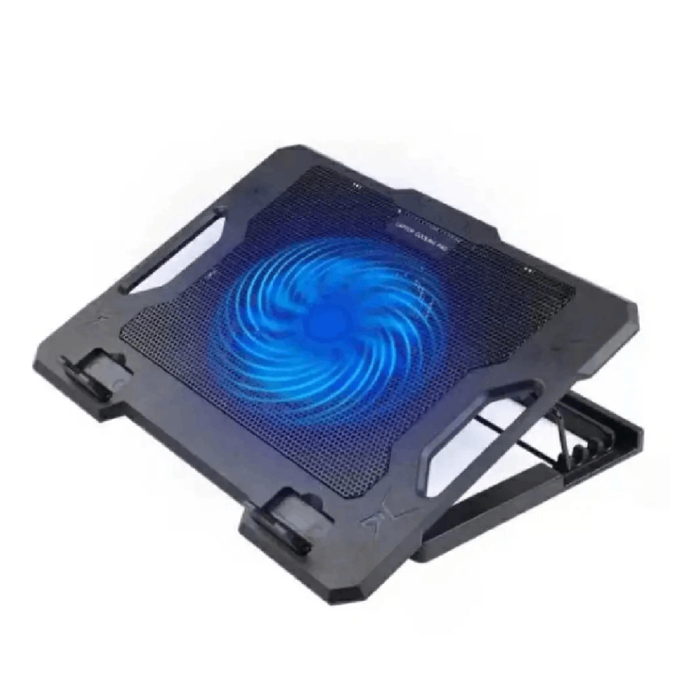 S100 One Fan Adjustable Height Dual USB Ports Cooling Pad