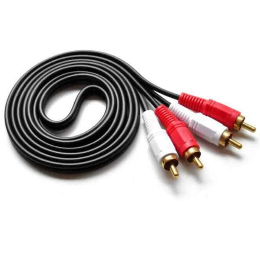 2 RCA to 2 RCA Cable for Audio 1.5m - RCA Splitter - Coaxial Cable