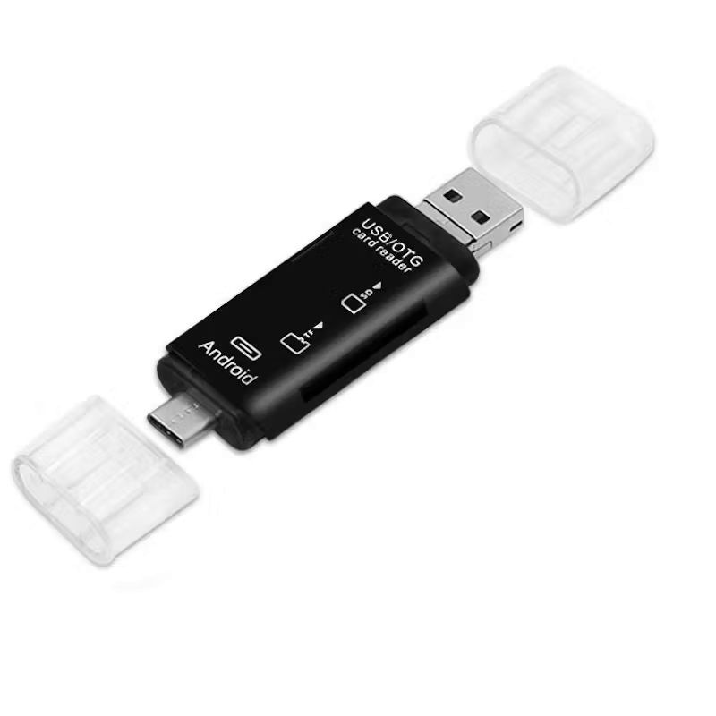 3-in-1 USB OTG Type C to Mirco USB / SD Card / Micro SD Card Reader