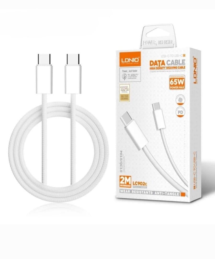 Fast Type C Charging Cable 65Watt Type C to Type C 2 Meter-zoomDNIO-zoomC902c