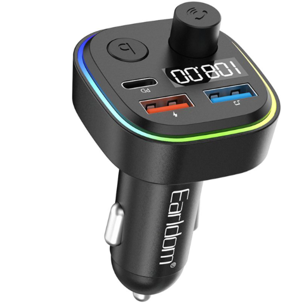 Earldom FM Modulator Wireless FM Car Kit - Car Charger Bluetooth FM Radio