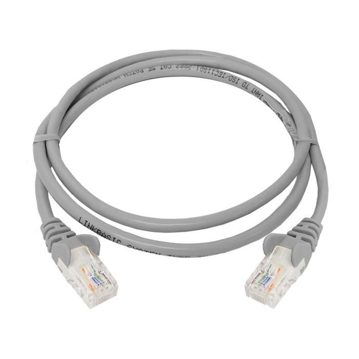 Internet Cable Cat 5 UTP 1m Patch Cord Various Colors - Grey