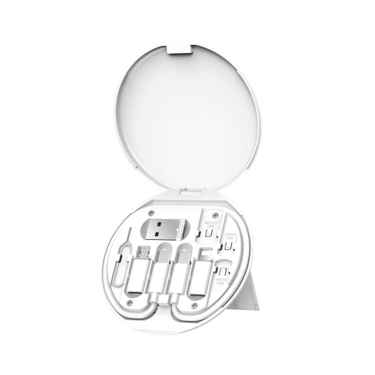 60W USB Fast Charging Cable Set with Type C Micro USB Port & Mobile Stand - 1 Pack