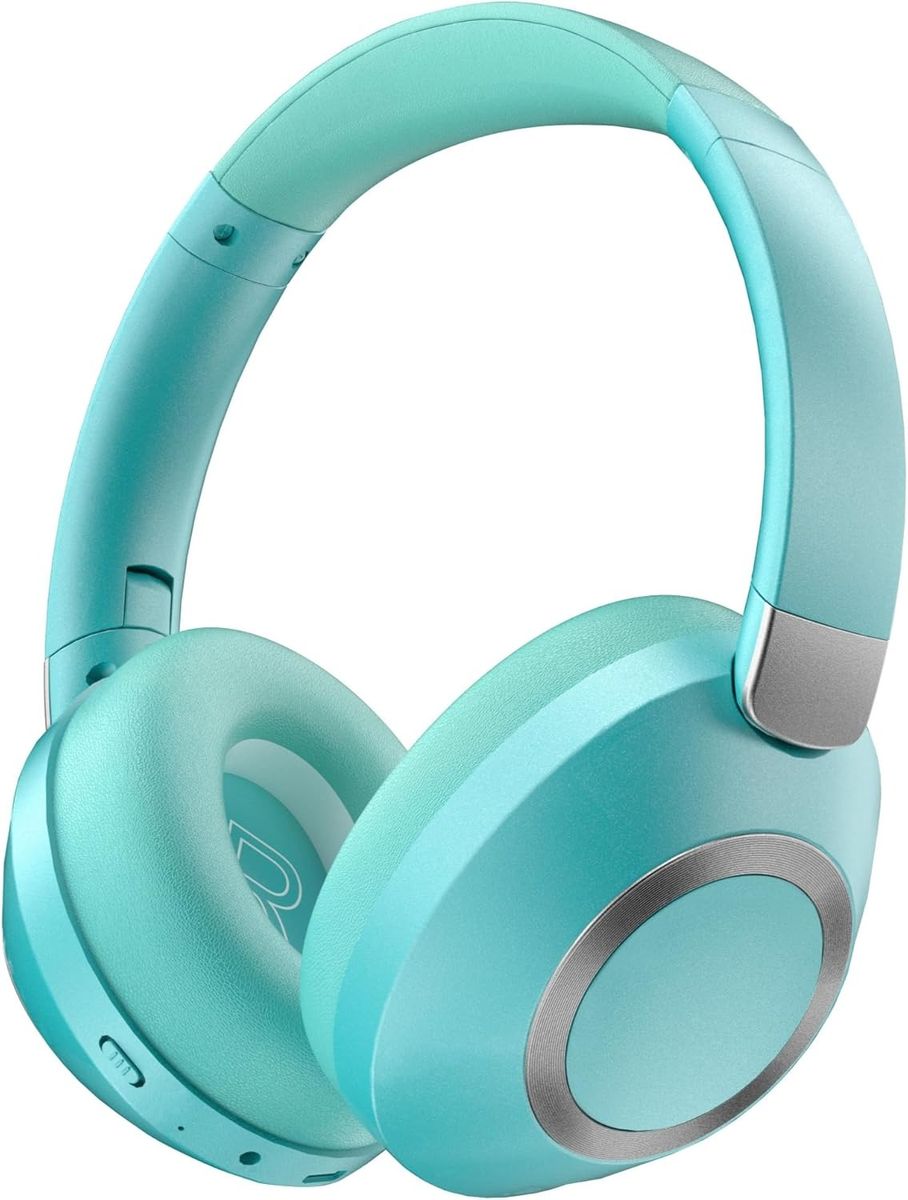 ST801 Blue Bluetooth Headphones - Noise-Isolating and Foldable Design