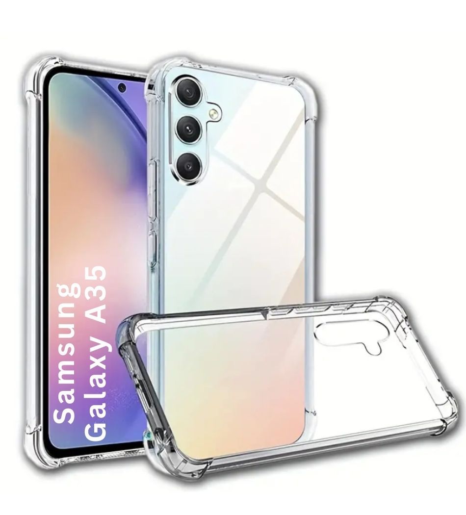 Clear Pouch TPU Gel Case Transparent Back Cover for Samsung Galaxy A35