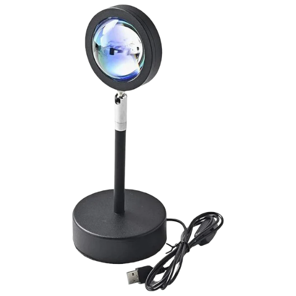 YD-001 - Sunset Projector Lamp with Changeable Sheet - Black