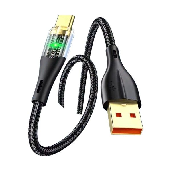 YESPLUS - YS-835 - Fast Charging USB To USB Type-C Data Cable - 1M - Black