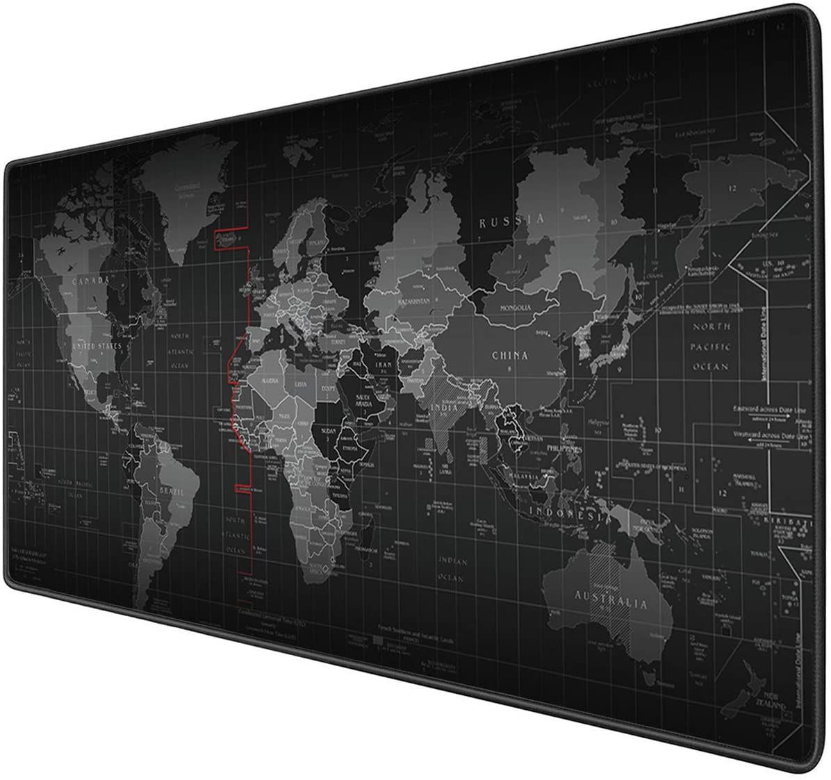 World Map Full Desk Coverage Gaming and Office Mouse Pad
