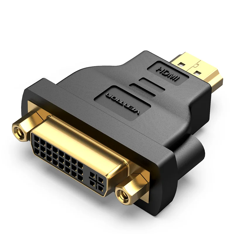 DVI Female to HDMI Male Adapter Bi-Directional DVI-I 24+5 Port Converter