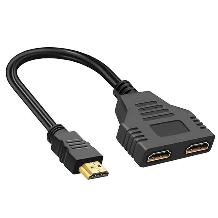 HDMI Splitter Male To 2 Female Video Adapter