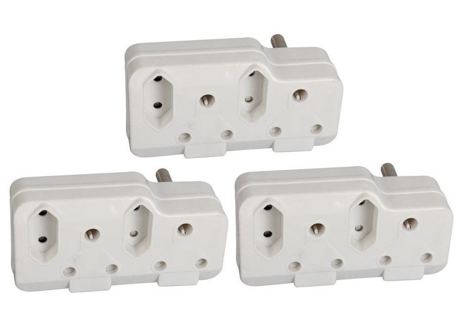 3 PACK: Direct Plug-in Multi Plugtop 2 X 3 pin 16A + 2 X 2 Pin 5A