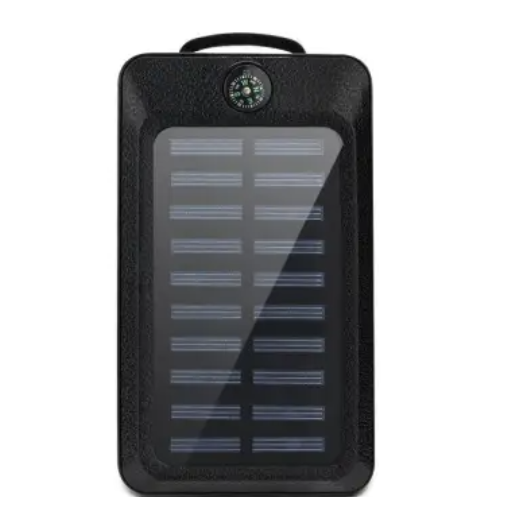 Solar USB Power Bank with compass & LED light