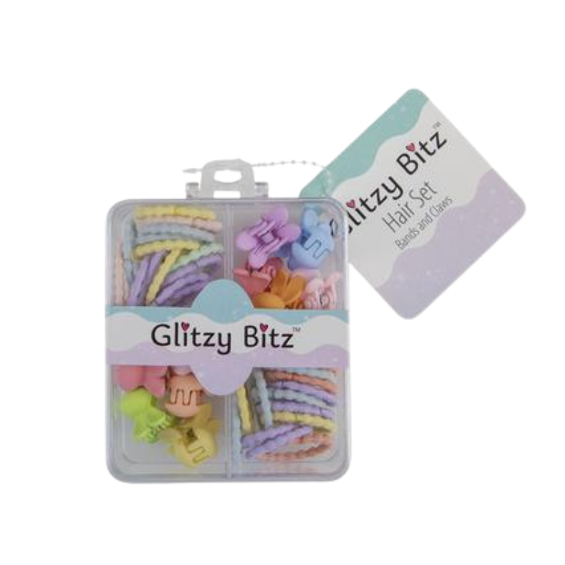 Hair Set Bands & Claw Clips Asstd 40 Piece