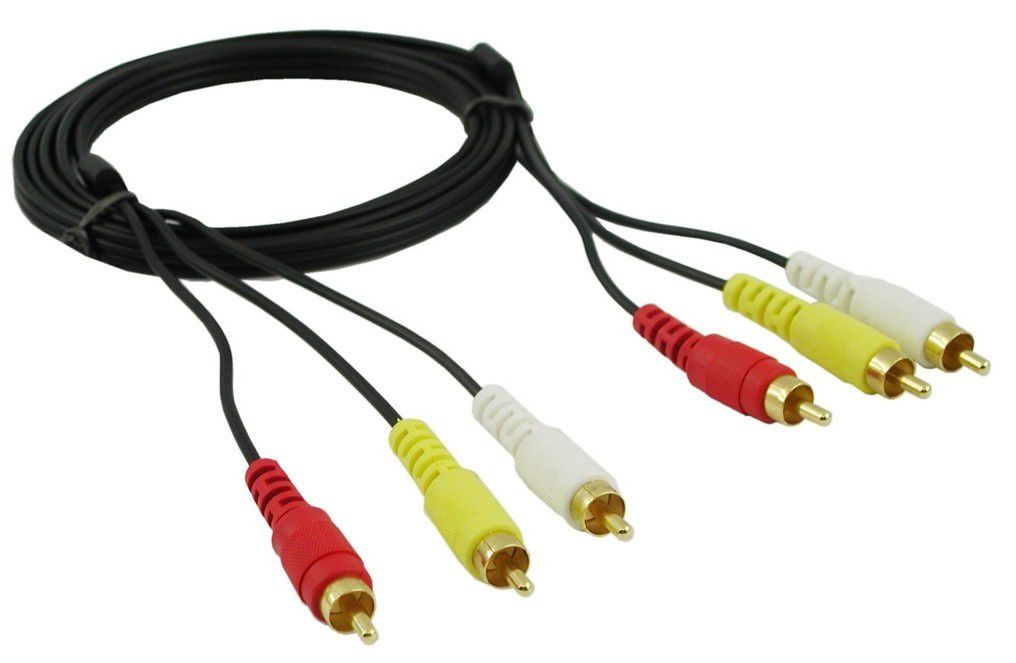 1.5M 3 RCA Male to 3 RCA Male Cable