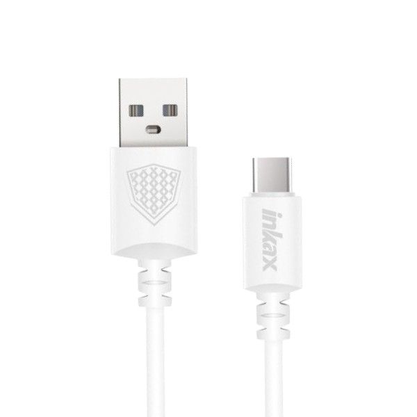 INKAX - CK-49 - Fast Charging USB To USB Type-C Data Cable - 3M - White