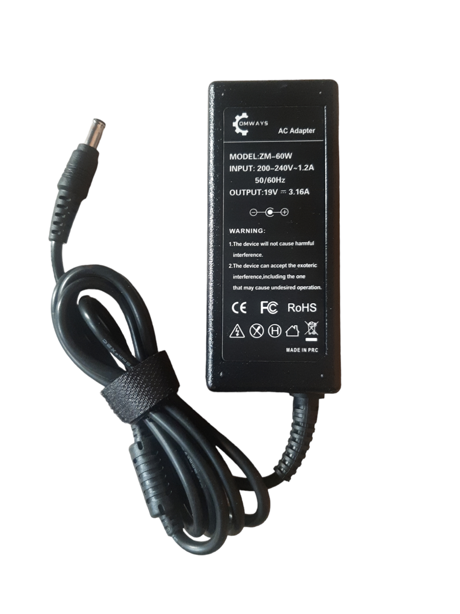 Replacement 60W Samsung laptop Adapter 19 V 3.16 A 5,0X3 mm PIN