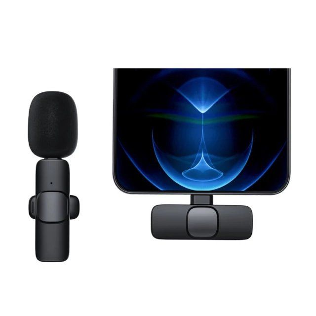 Mobile Phone Wireless Lapel Microphone – Lavalier Mic - Type C
