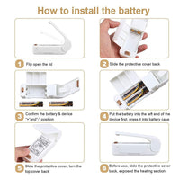 White Mini Vacuum Food Heat Sealer Plastic Storage Bag Snack Seal Machine