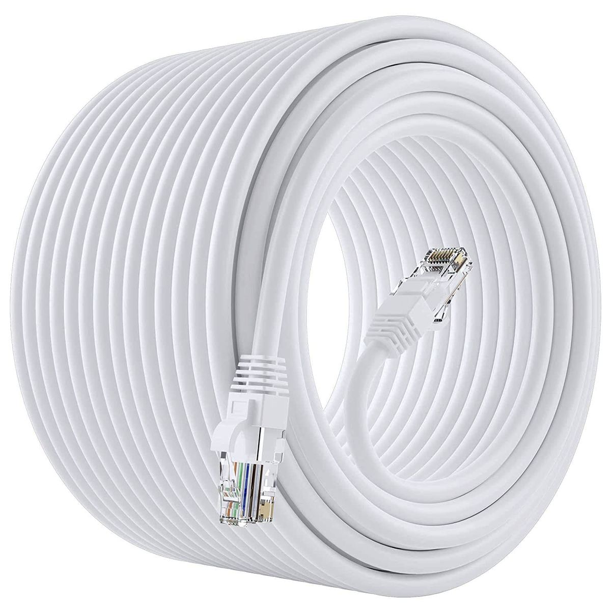 Cat6 Ethernet Cable 30Meter, 10GBPS High Speed Internet Cable-white