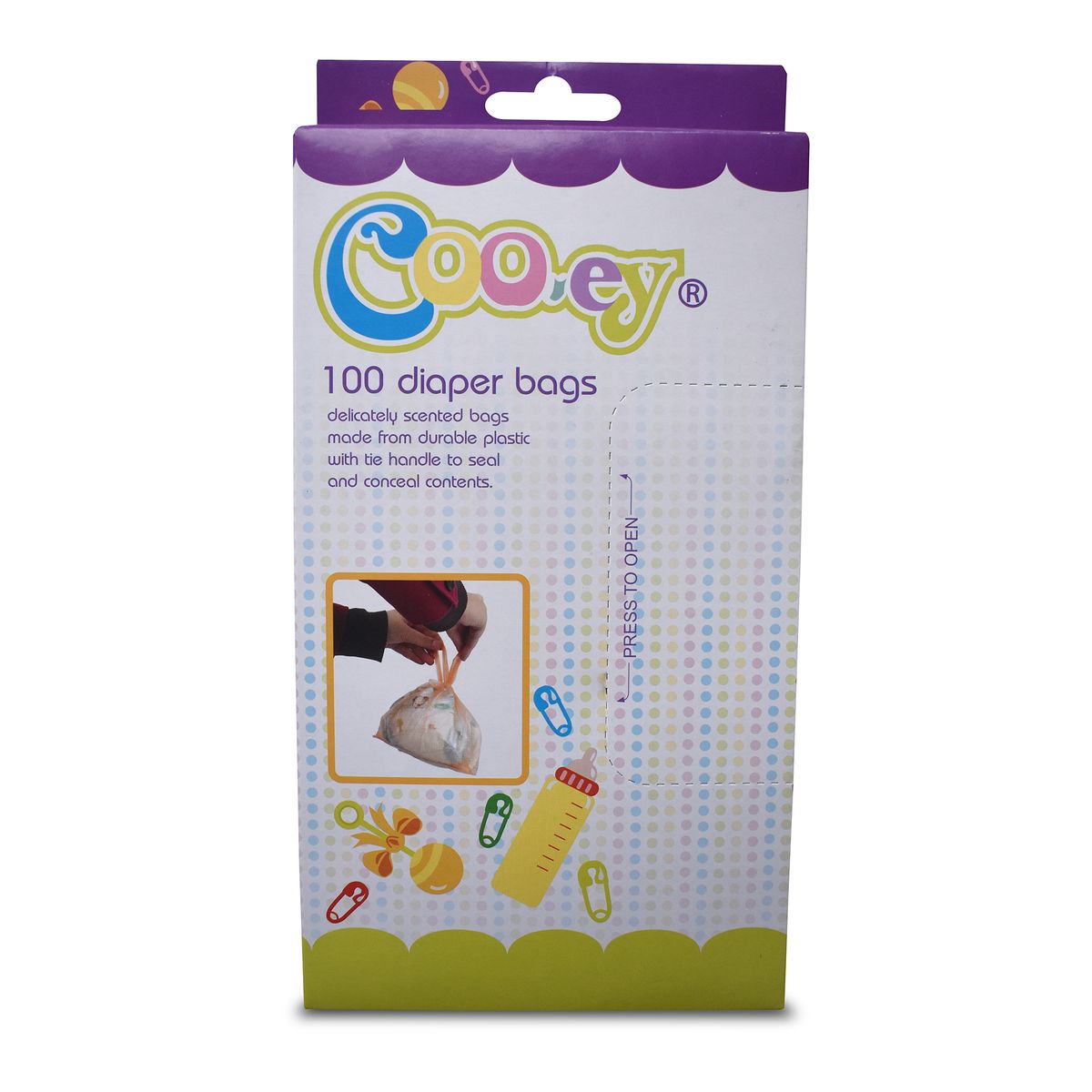 Cooey Diaper Bags Disposable 100 Bags - x2 Packs