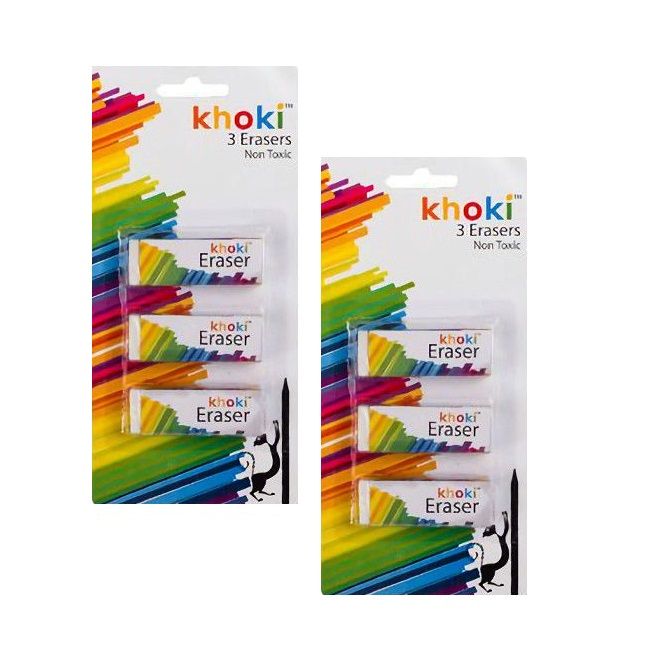 3 Piece Eraser Set - Bulk Pack 2