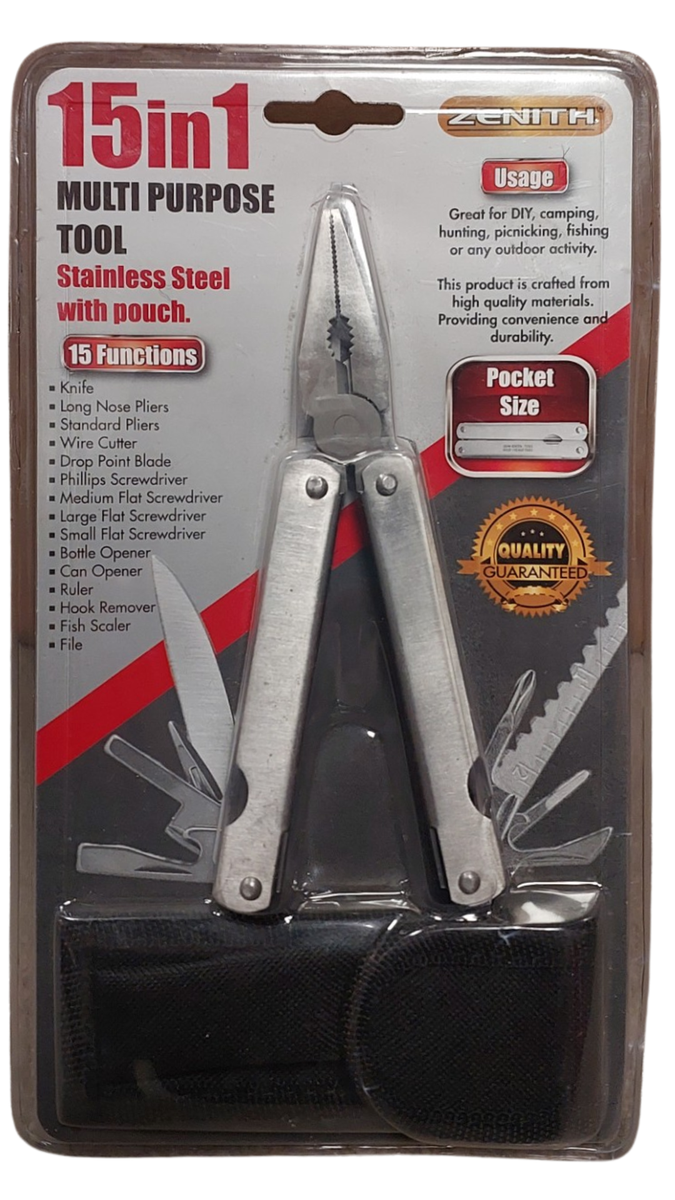 Perfect Zenith 15-in-1 Multi Tool and Pouch