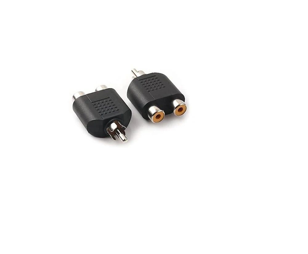 RCA(Male) TO 2RCA(Female) PACK 2 Adapter