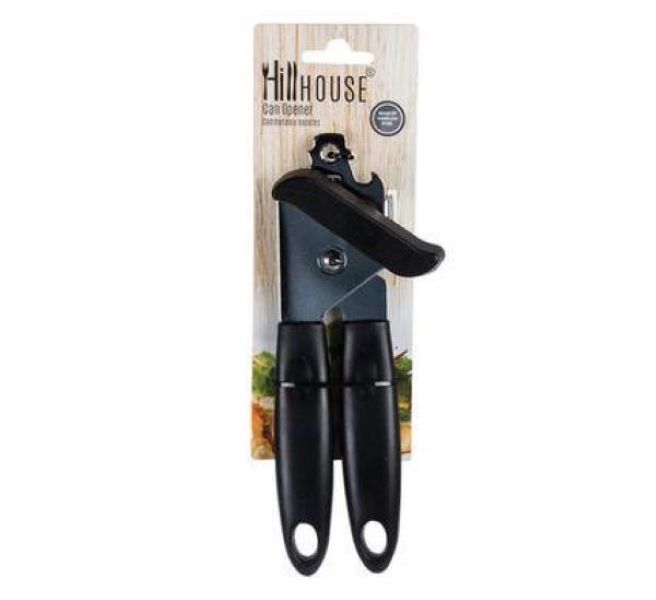Hillhouse Can Opener Heavy Duty Stainless Steel Manual tin Openers - Black