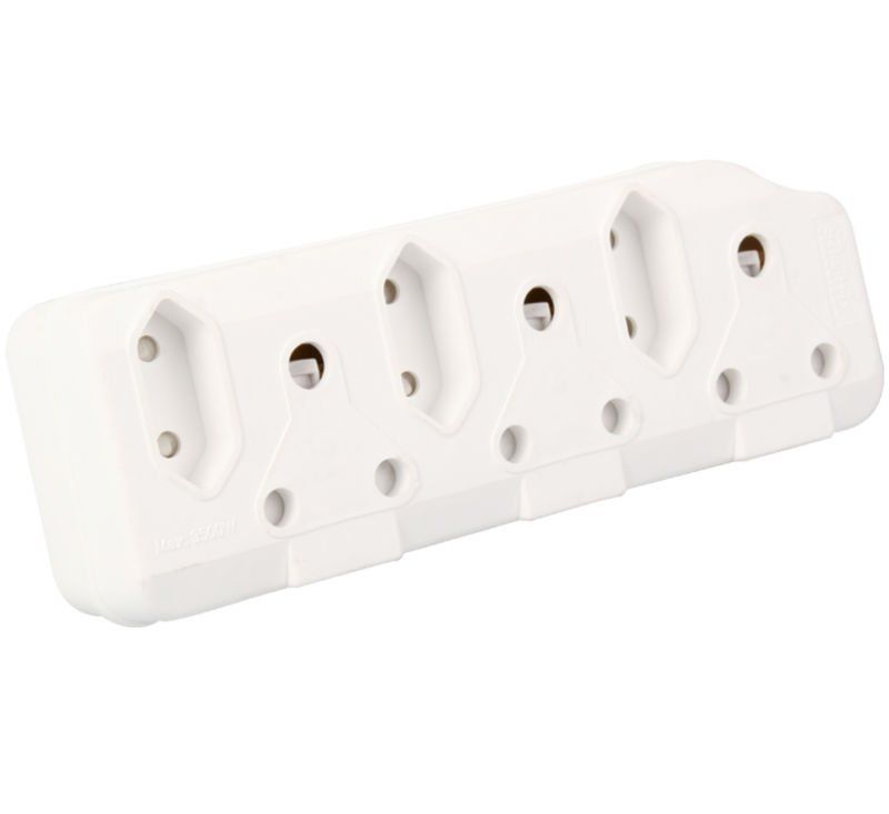Plug-Adaptor 3X16Amp 3X5Amp Bulk (2 Pack)