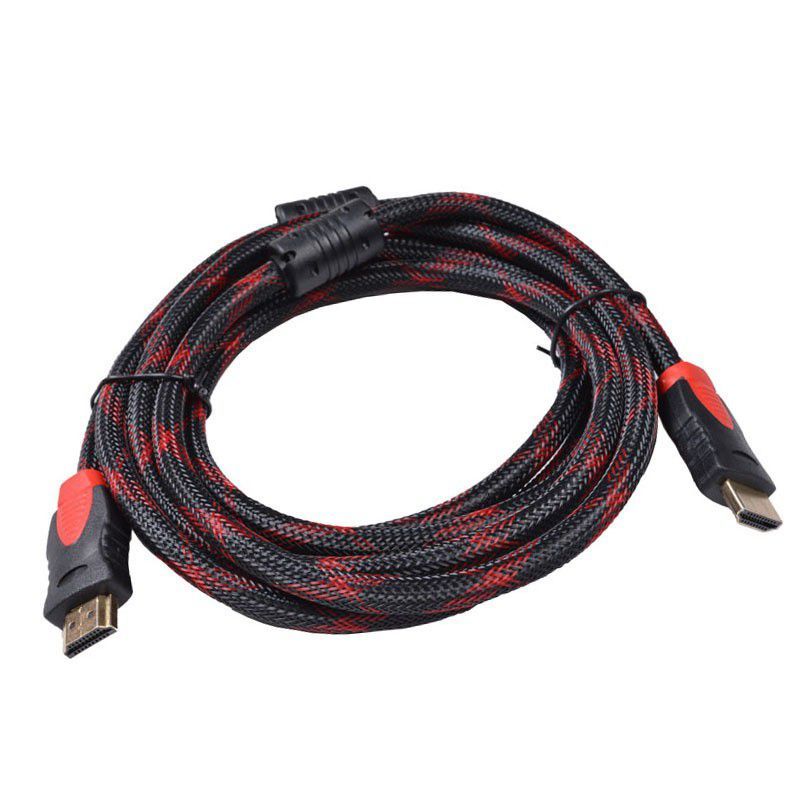 HDMi Cable Braided 3m - Black & Red