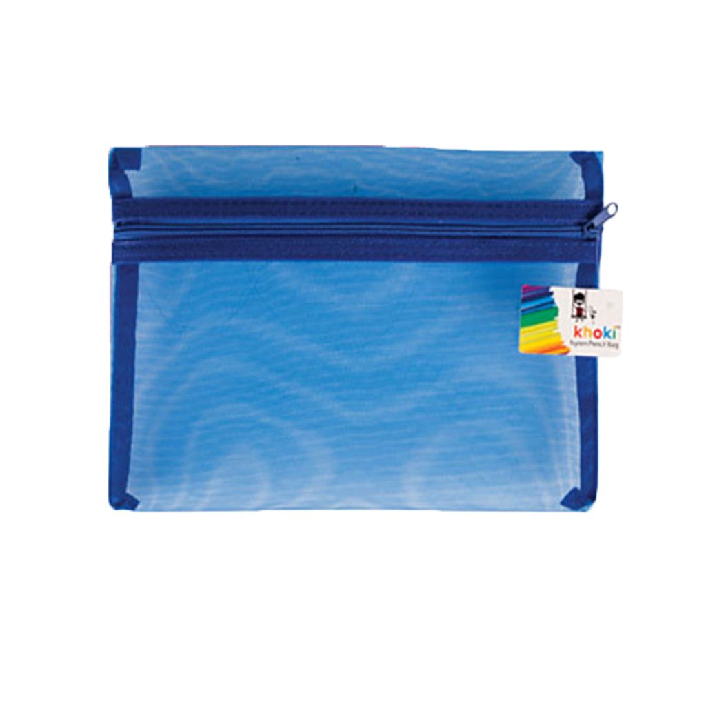 Nylon Pencil Case - Blue
