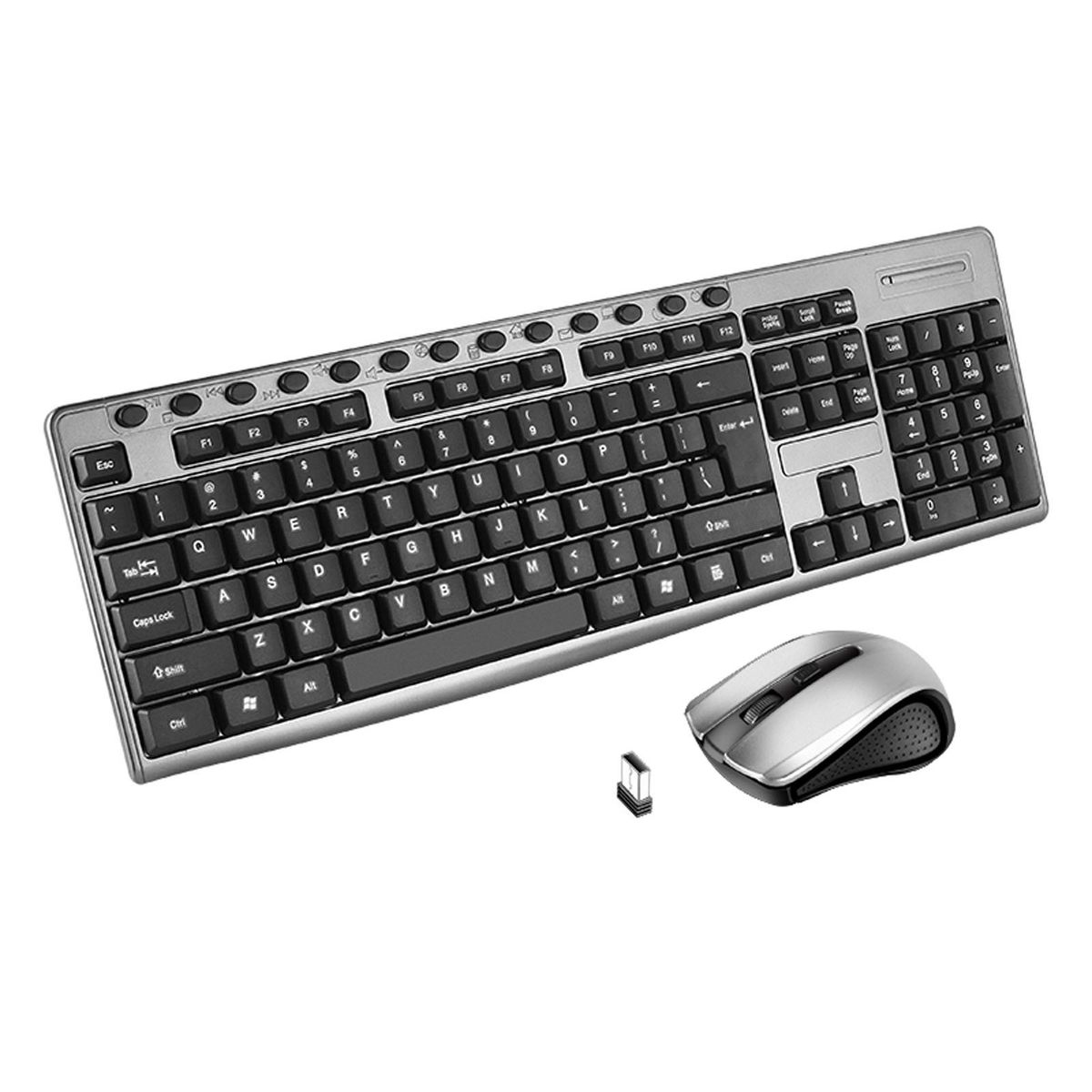 Combo KB6600 104 Keys 2.4G Wireless Keyboard and Wireless Mouse Set