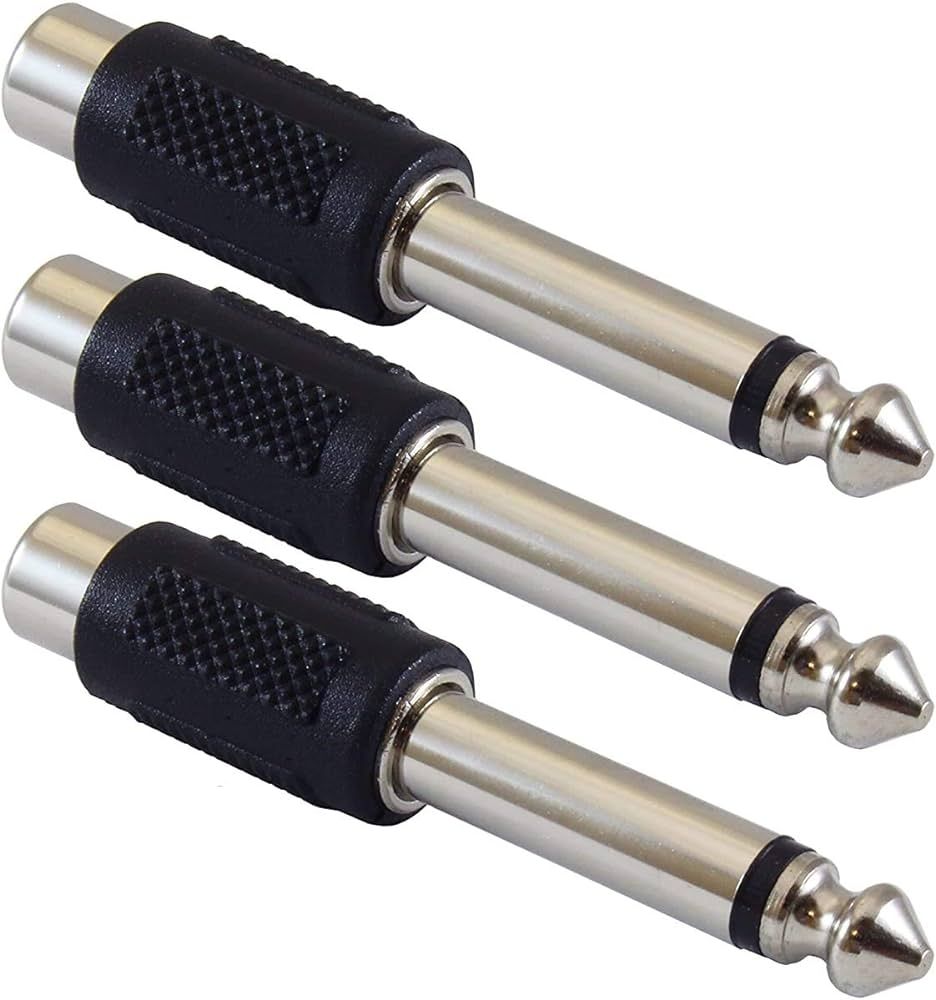6.3MM(Male) TO RCA/AV PACK 2 ADAPTER