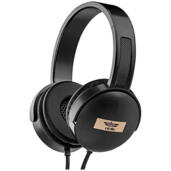 LELISU - LS-813 - Stereo HiFi Wired Headphones - Black & Gold