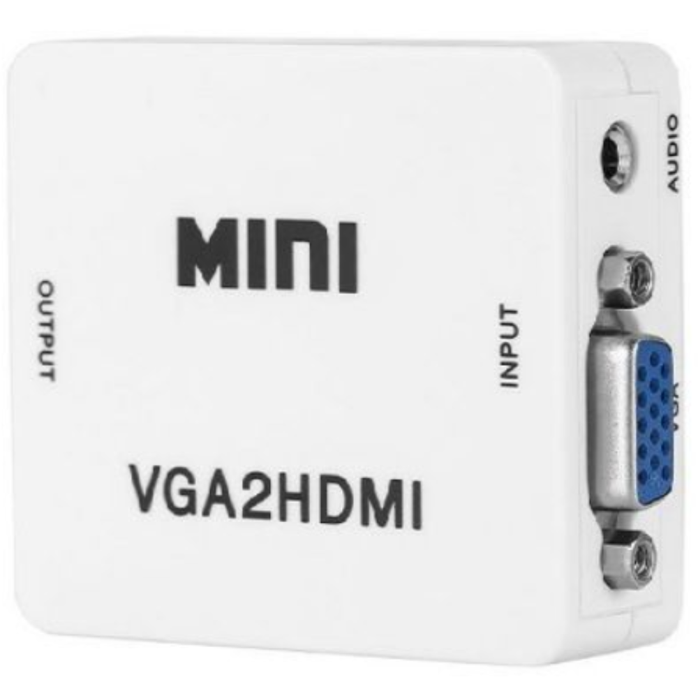 Mini HDMI to VGA Adapter - VGA to HDMI Converter with Audio