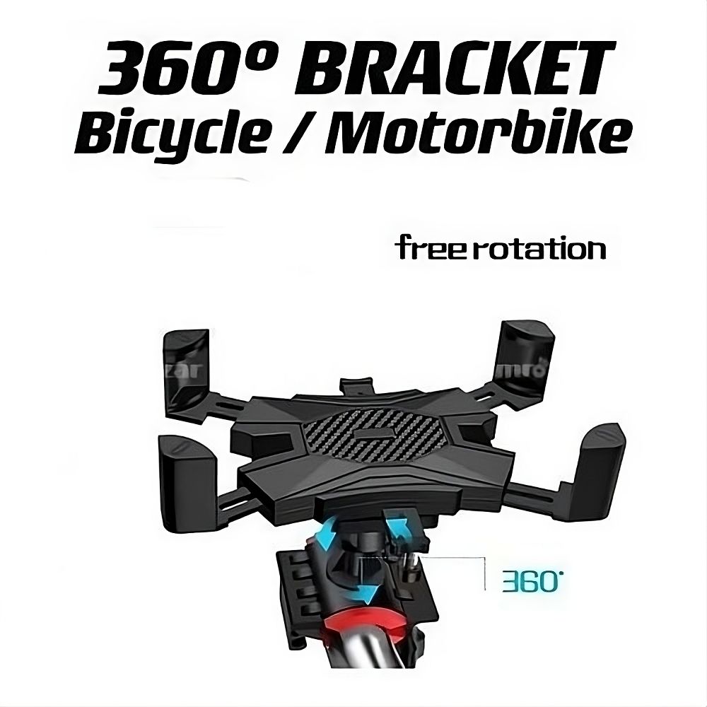 Phone Mount Holder for 4-7.2inches Bicycle Motorcycle Handlebar Bracket - 1 Pack