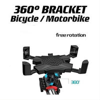 Phone Mount Holder for 4-7.2inches Bicycle Motorcycle Handlebar Bracket - 1 Pack