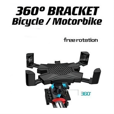 Phone Mount Holder for 4-7.2inches Bicycle Motorcycle Handlebar Bracket - 1 Pack