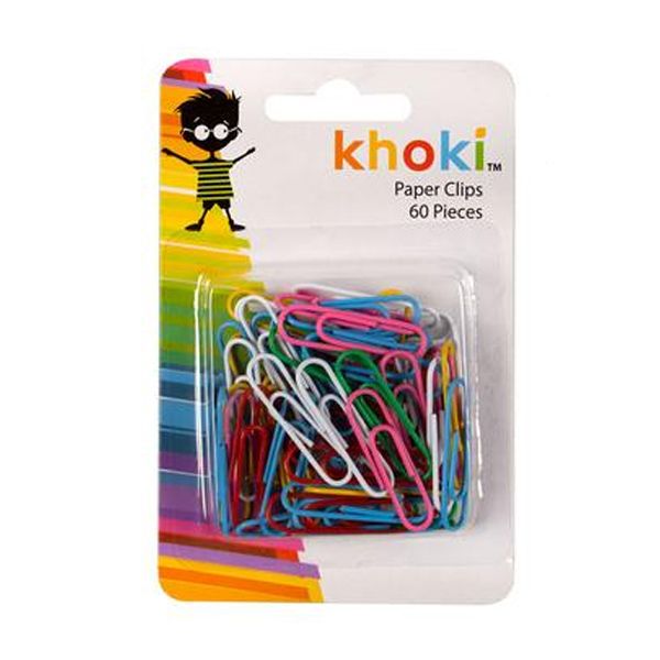 Stationery paper clips 2.8cm 60 piece pack.