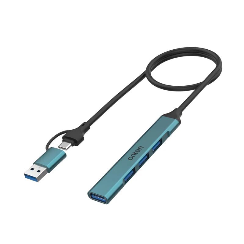 ONTEN HUB 4-IN-2 UCA9701 - Compact USB-C Hub for Seamless Connectivity