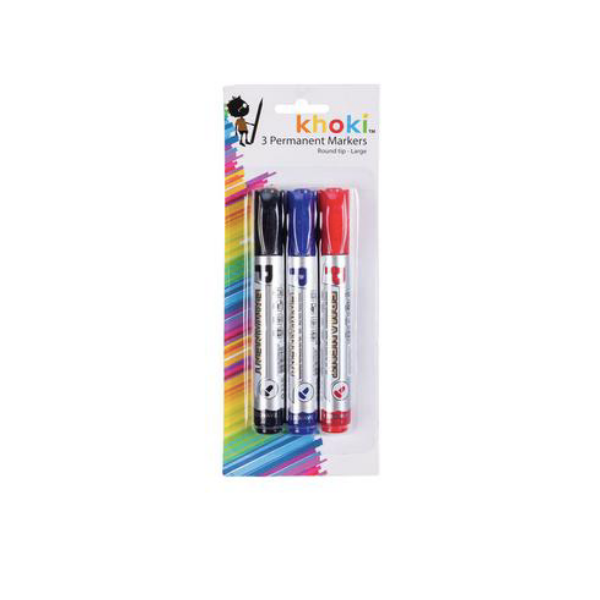 Permanenet Marker Round Tip - Set of 3