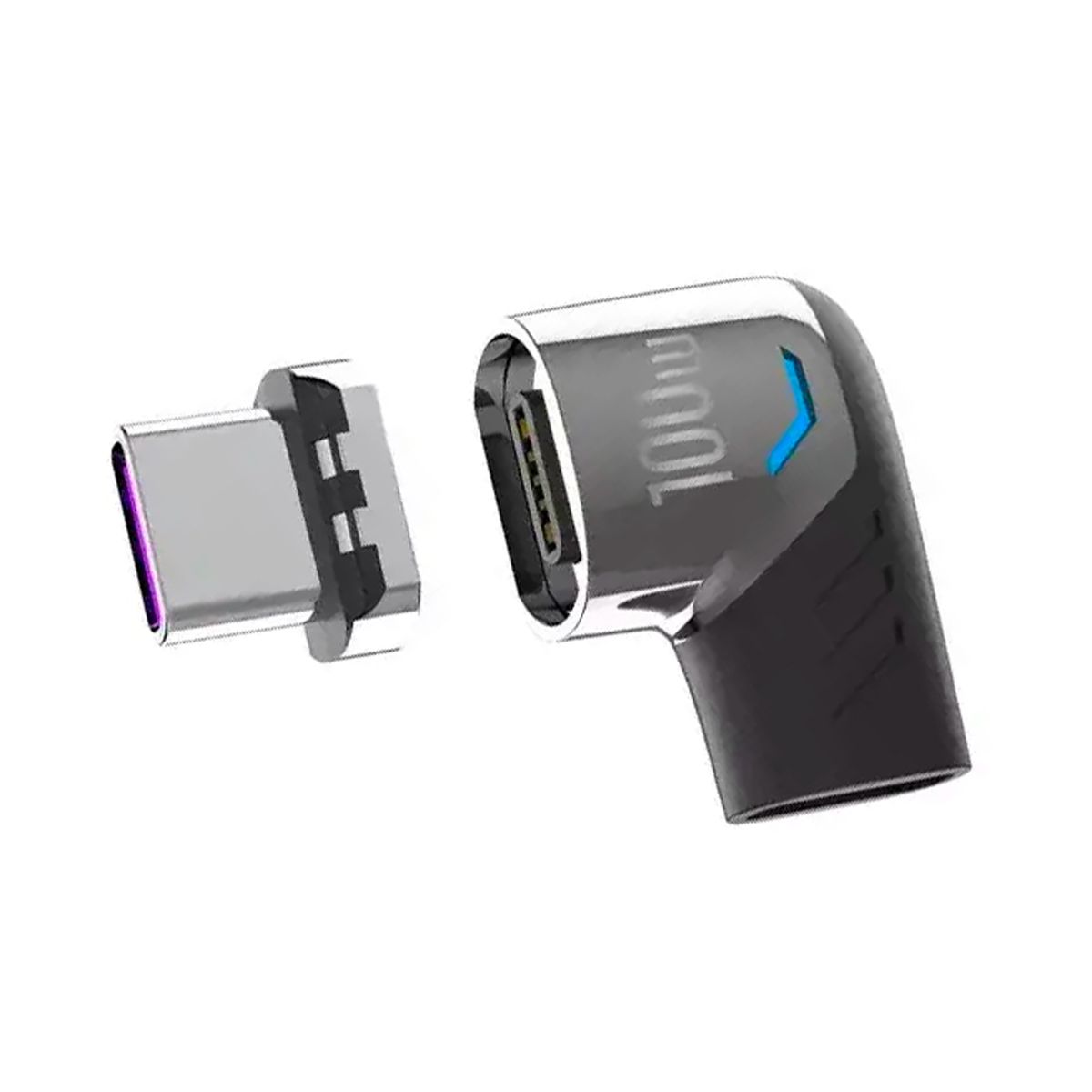 Magnetic Adapters Type C to Type C Mini Thin USB 3.1 Adapter 100W
