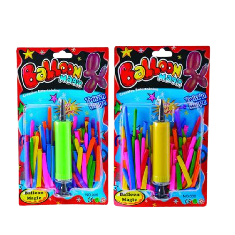 Balloons 36Pc With Air Pump Mix Colours - 2 Pieces