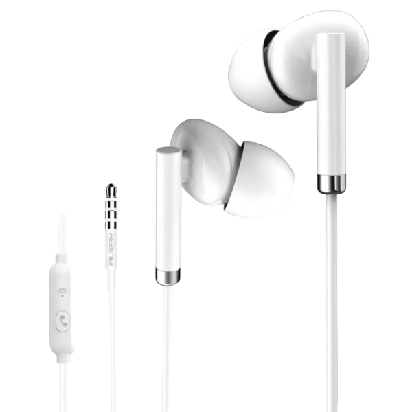 YESPLUS - YS-131 - Wired Earphones With 9D Surround Noise Reduction - White
