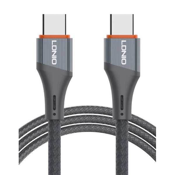 USB-C Cable 65Watt USB-C to USB-C 1m Cable-Braided Charging-zoomDNIO LC641C