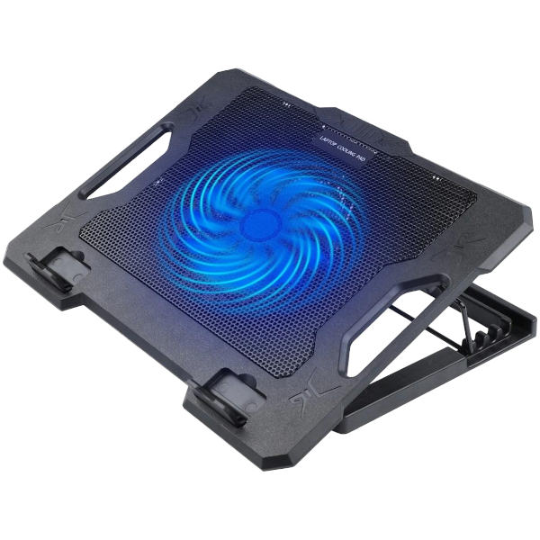 S100 - Ergonomic Anti-Slip Dual USB Cooling Fan For Laptop - Black