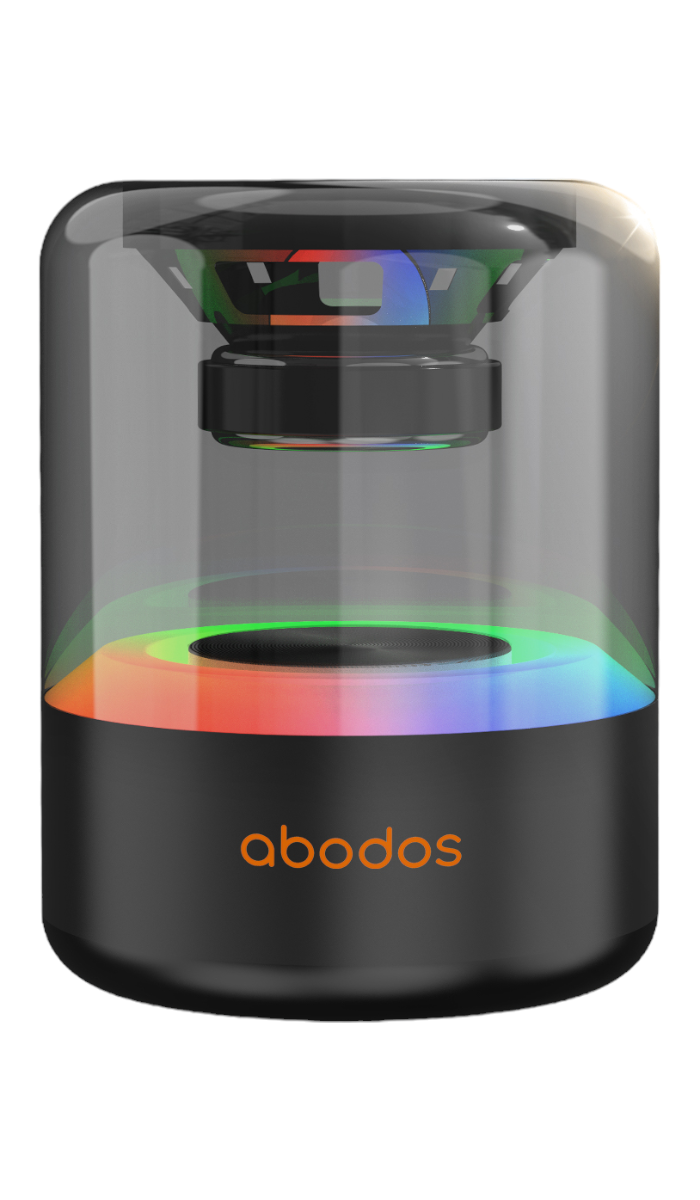 ABODOS - AS-BS19 - Mini Wireless Speaker With Dynamic RGB Lighting - Black