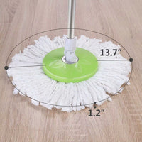 Green - 360 Spin Mop & Bucket System with Microfiber Head