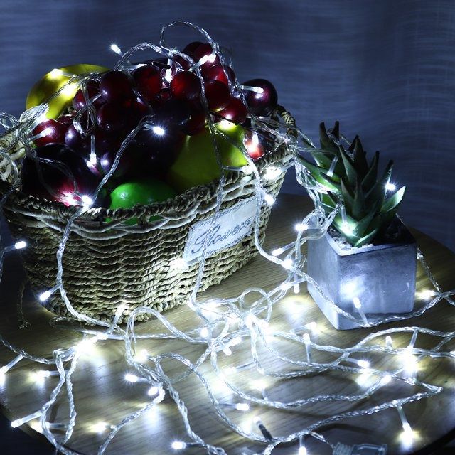 50M LED Christmas Decorative String Lights for Party Garden - Cool White